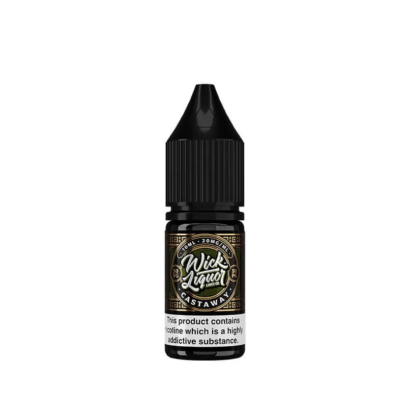 Wick Liquor Castaway 10ml Nic Salts E-Liquid - 10mg