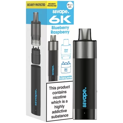 88Vape 6K Pod Kit - Strawberry Raspberry Cherry Ice