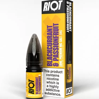 Blackcurrant Passionfruit Nic Salt E-Liquid - Riot X - 10mg - PG 50%