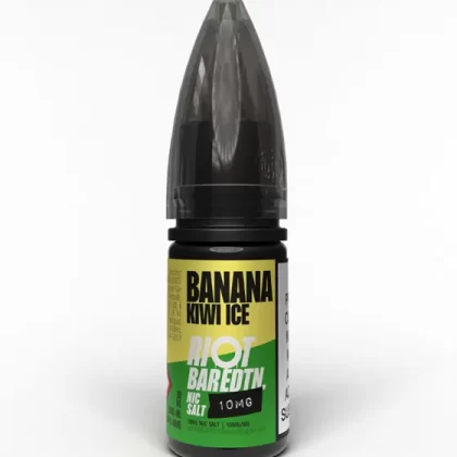 Banana Kiwi Ice Nic Salt E-Liquid - Riot Bar Edition - 5mg - PG 60%