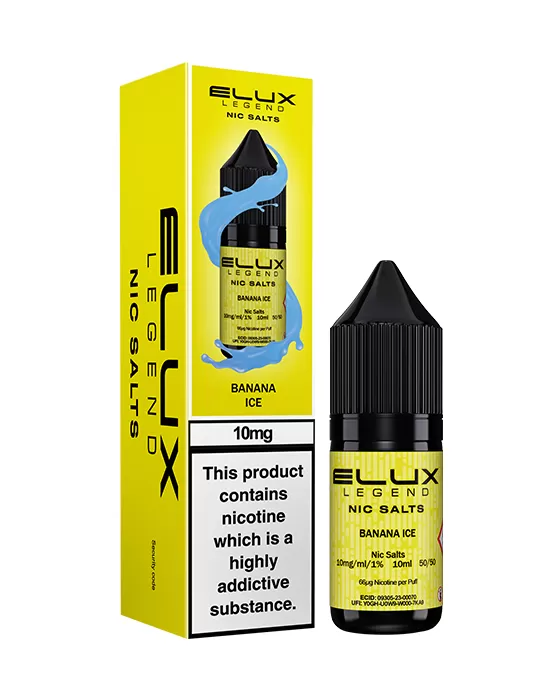 Banana Ice Nic Salt E-Liquid - Elux Legend - 20mg - PG 50%