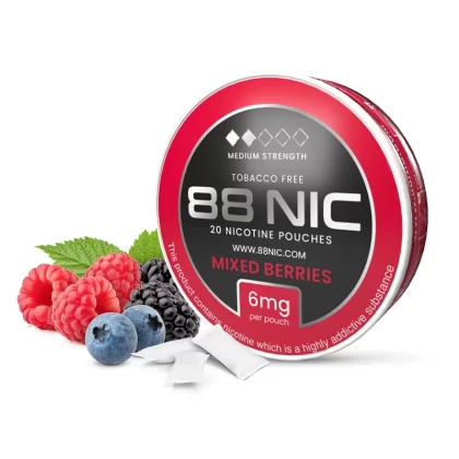 88 Nic Mixed Berries Nicotine Pouches - Super High / 18mg
