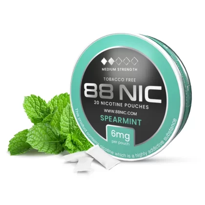 88 Nic Spearmint Nicotine Pouches - Medium / 6mg