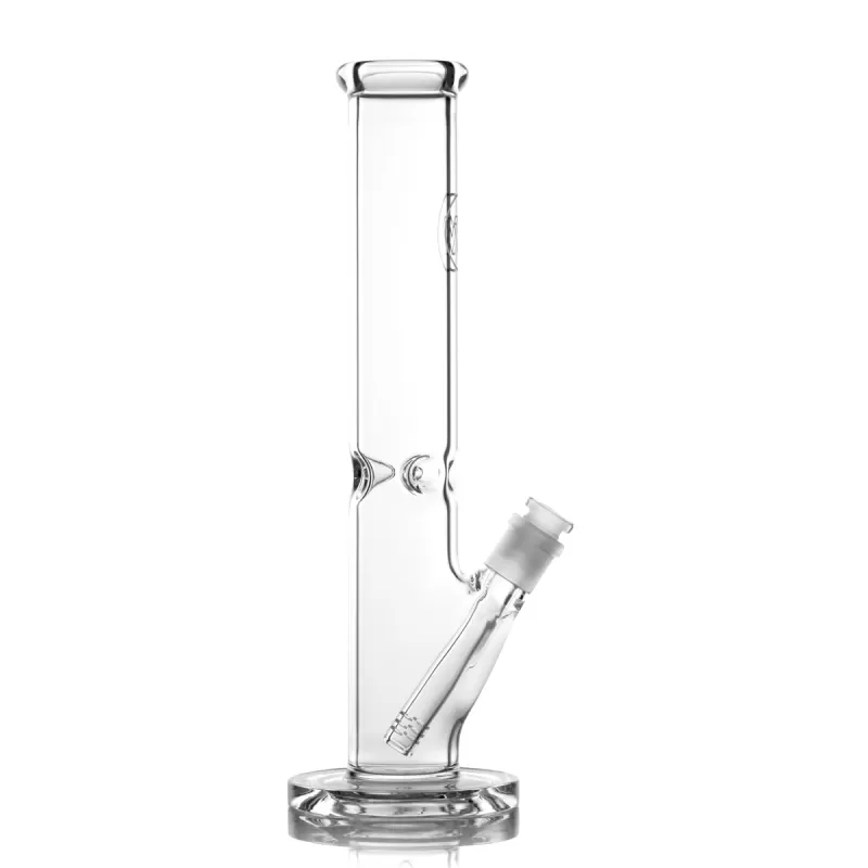 POTV Straight Tube Glass Bubbler - Blue