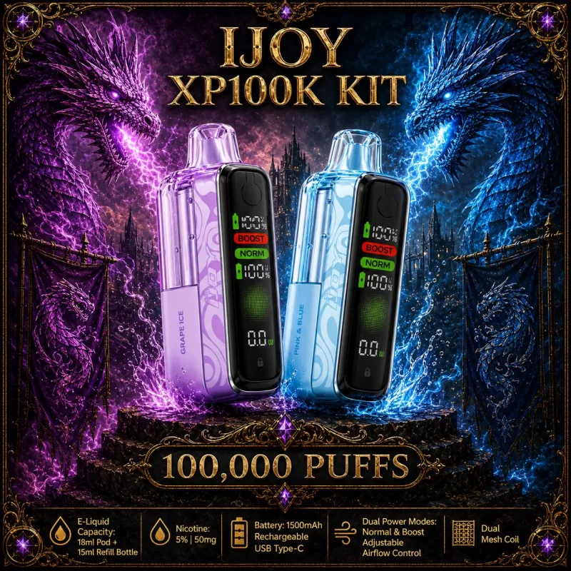 iJoy XP100K Refillable Disposable KIT TEXAS COMPLIANT - Sour Mango Pineapple