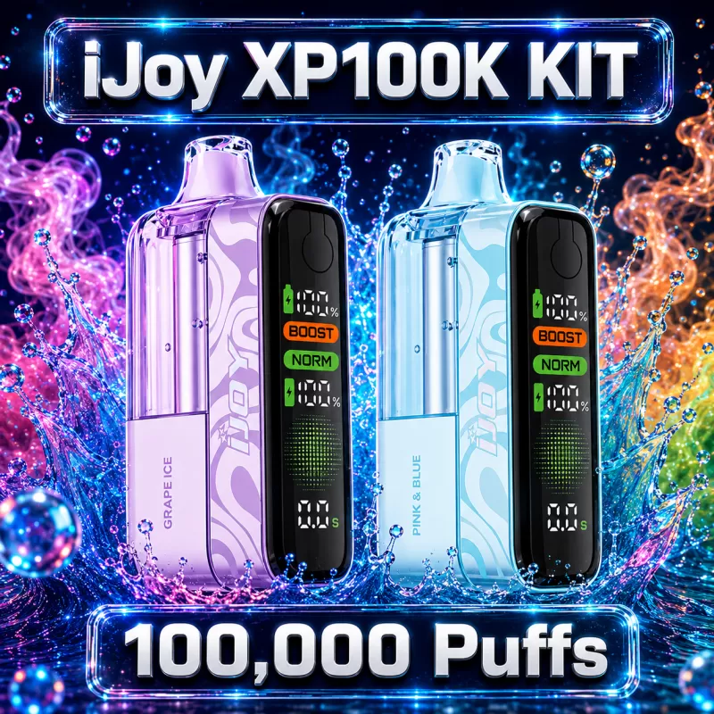 iJoy XP100K Refillable Disposable KIT TEXAS COMPLIANT - Sour Mango Pineapple - Image 2