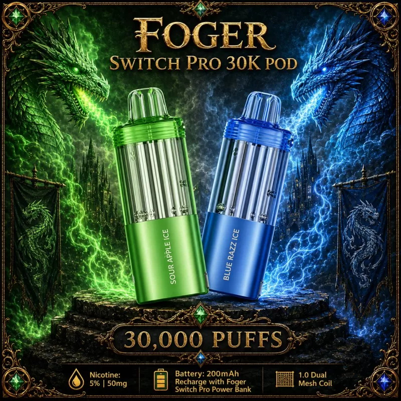 Foger Switch Pro 30K POD TEXAS COMPLIANT AVAILABLE - Cherry Slush