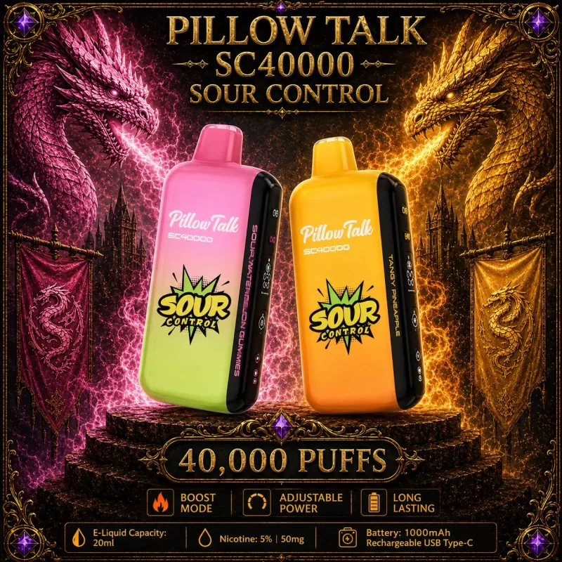 Pillow Talk SC40000 Sour Control TEXAS COMPLIANT - Cherry Raspberry Orange