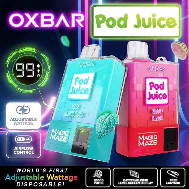 Pod Juice x OXBAR Magic Maze Pro 10K - Clear Emerald - Image 2