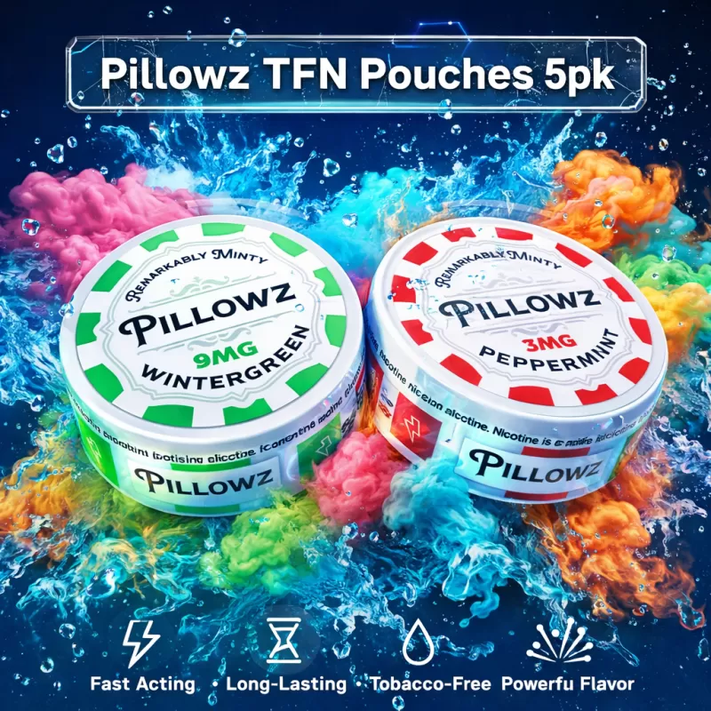 Pillowz TFN Pouches 5pk - Peppermint / 3mg