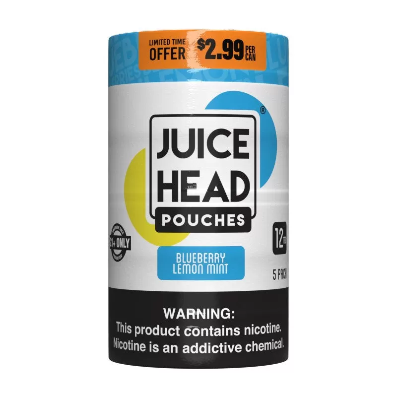 Juice Head Pouches 5pk - Watermelon Strawberry Mint / 12mg - Image 2