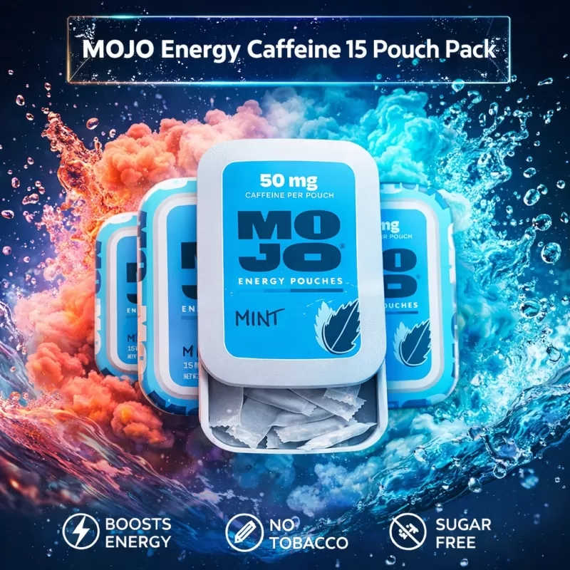 MOJO Energy Caffeine 15 Pouch Pack - Tropical Punch