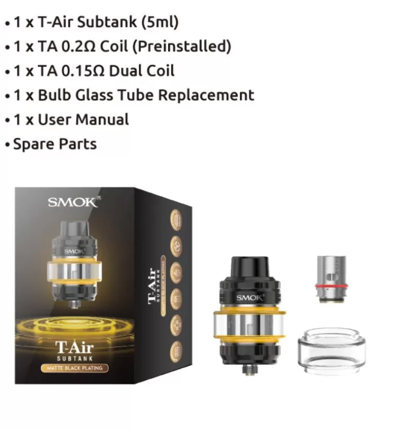 Smok T-Air Subtank - Red - Image 3