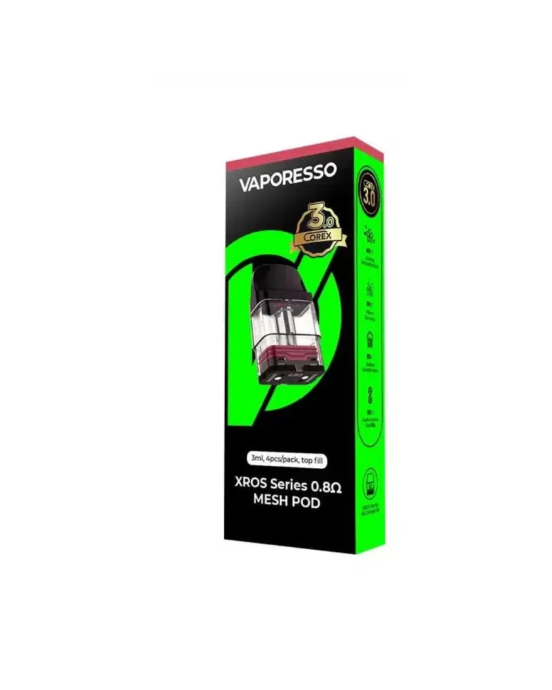 Vaporesso XROS Corex 3.0 Pods 4pk - 0.4ohm COREX 3.0 (3ml) - Image 2