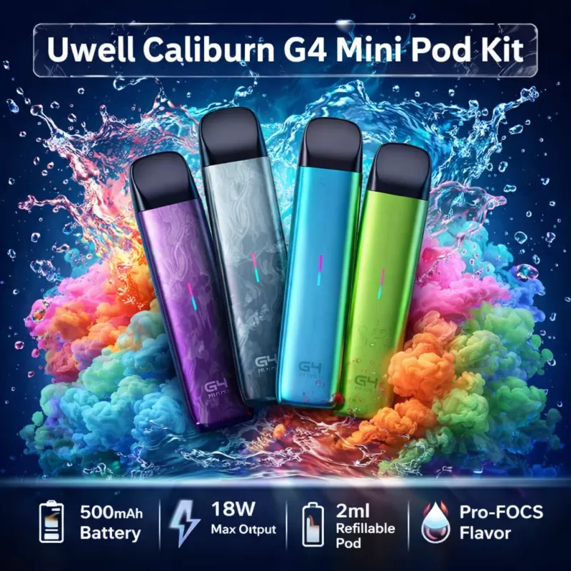 Uwell Caliburn G4 Mini Pod Kit - Slate Grey / 0.6ohm (3ml)