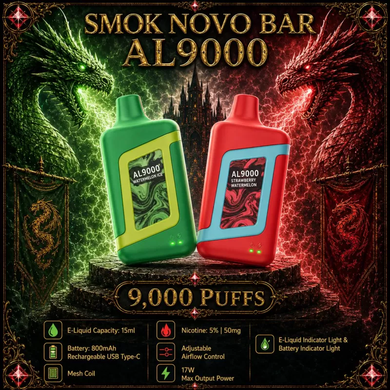 Smok Novo Bar AL9000 - Baja Slushie (WHT Series) / Clear