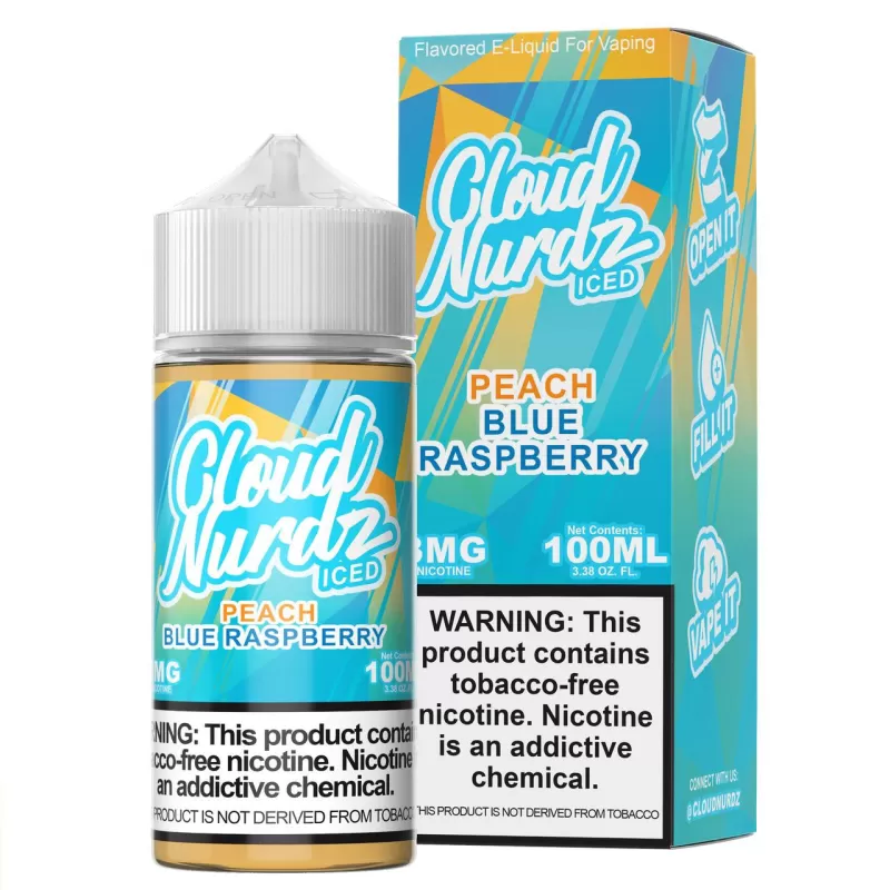 Cloud Nurdz TFN Premium E-Liquid 100ml - ICED Strawberry Mango / 6mg - Image 3