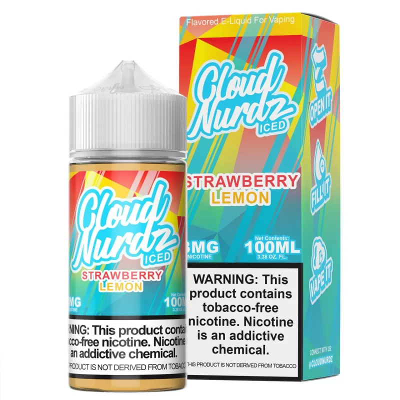 Cloud Nurdz TFN Premium E-Liquid 100ml - Watermelon Berry / 3mg - Image 2