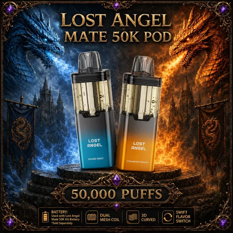 Lost Angel Mate 50K POD - Blue Razz Ice