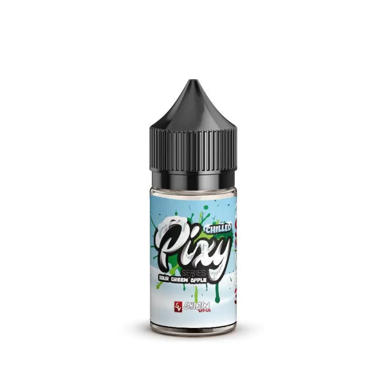 Pixy CHILLED TFN Salt Premium E-Liquid 30ml - Sour Green Apple / 24mg - Image 3