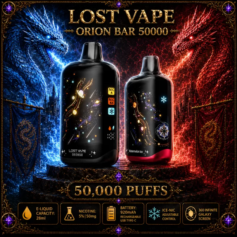 Lost Vape Orion Bar 50000 - Cinnamon Funnel Cake (BLK Series)