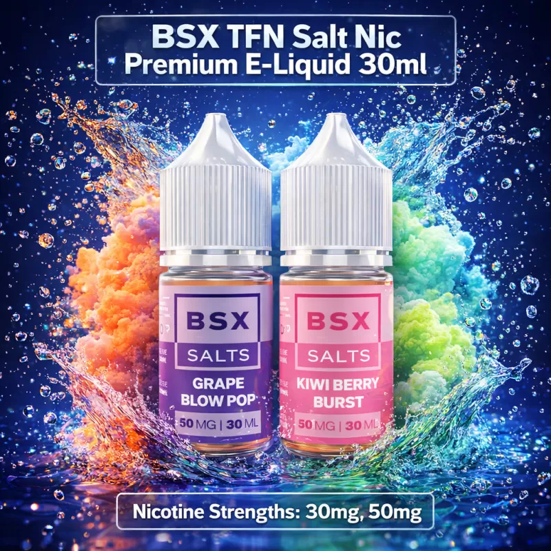 BSX TFN Salt Nic Premium E-Liquid 30ml - Pineapple Mango Chew / 30mg