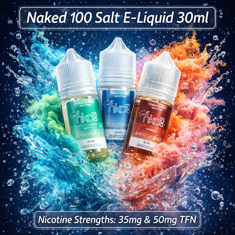 Naked 100 SALT Premium E-Liquid 30ml - Lava Flow / 50mg