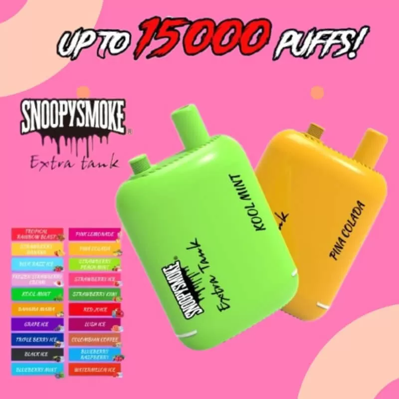 Snoopy Smoke Extra Tank 2 x 18ml 15000 - Vanilla Custard (BLK Series) - Image 3