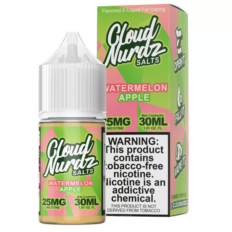 Cloud Nurdz TFN Salt Premium E-Liquid 30ml - ICED Aloe Grape / 50mg - Image 3