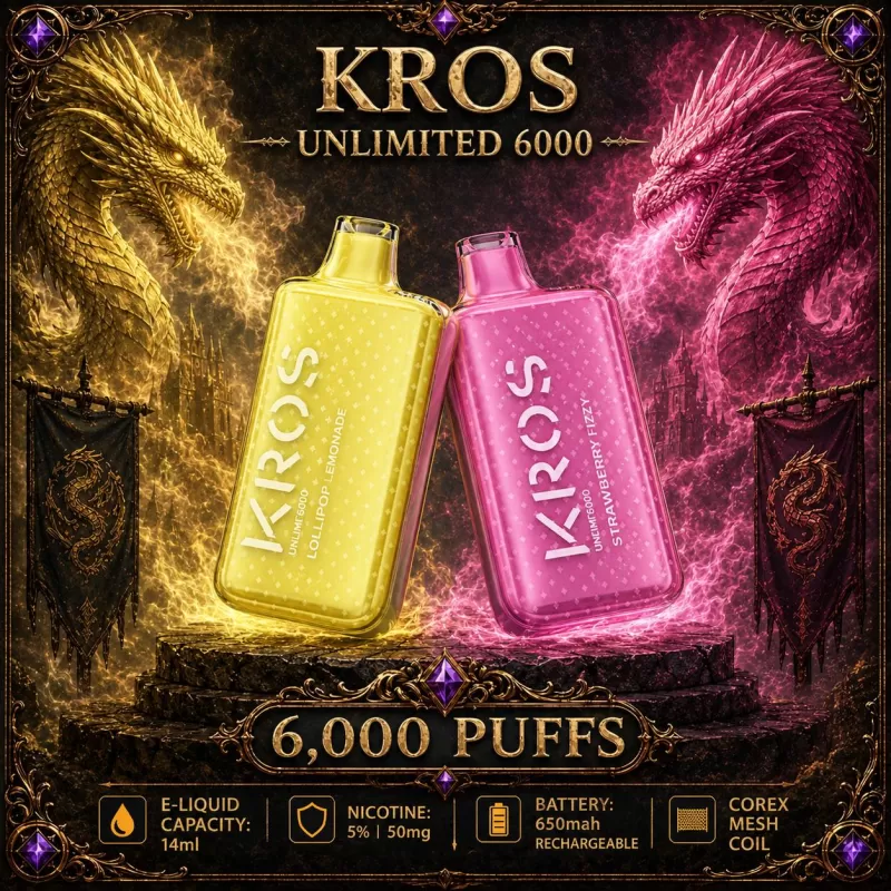 KROS Unlimited 6000 - Vanilla Custard (BLK Series)