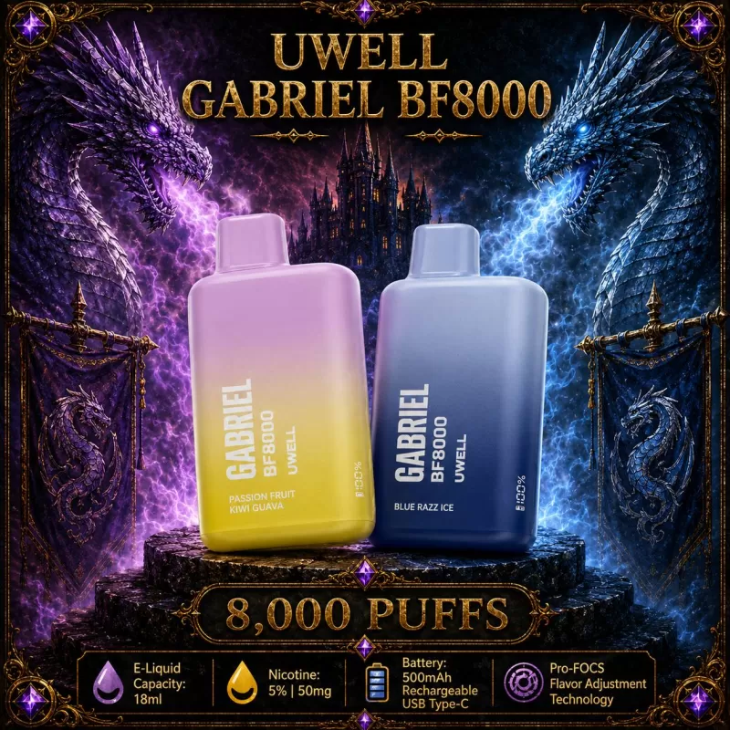 UWELL Gabriel BF8000 - Black Dragon Ice