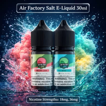 Air Factory Salt E-Liquid 30ml - Strawberry Kiwi / 18mg
