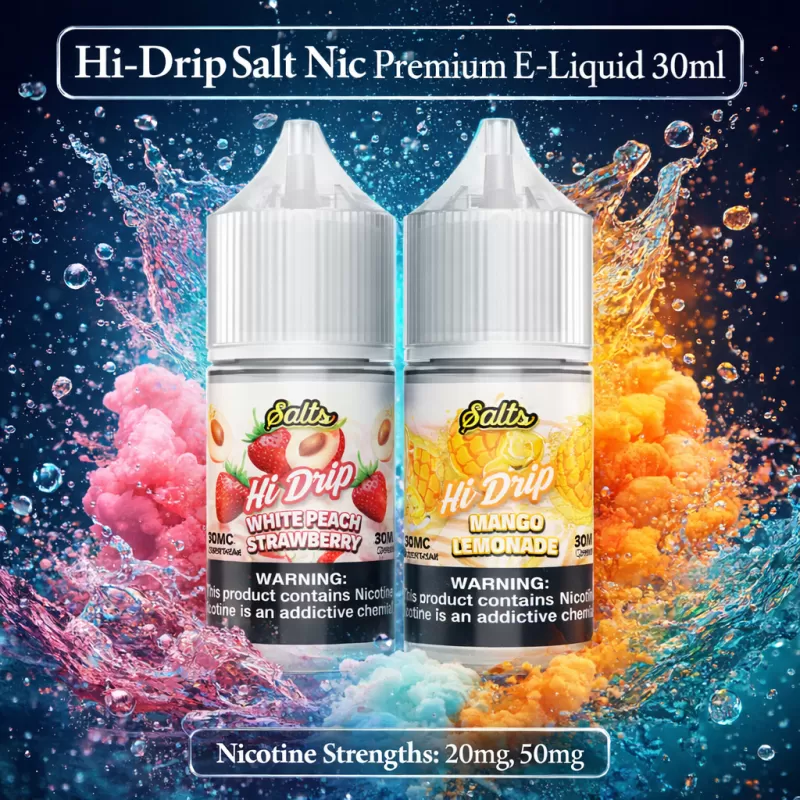 Hi-Drip Salt Nic Premium E-Liquid 30ml - Melon Patch / 20mg