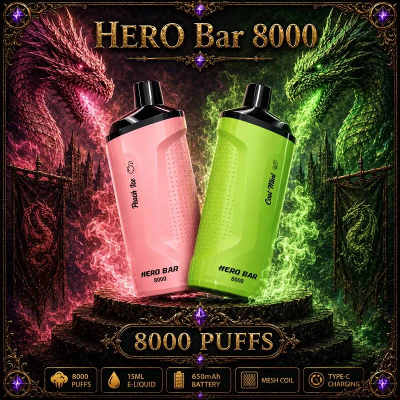 HERO Bar 8000 - Raspberry Jam (BLK Series)