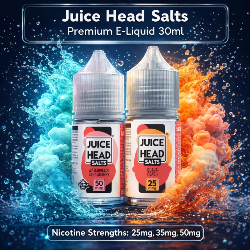 Juice Head Salts Premium E-Liquid 30ml - Apple Watermelon / 35mg