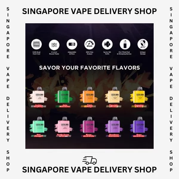 Geekbar 911 GT 16000 Puffs - Starter Kit (Device + Cartridge) / Honeydew Melon - Image 2