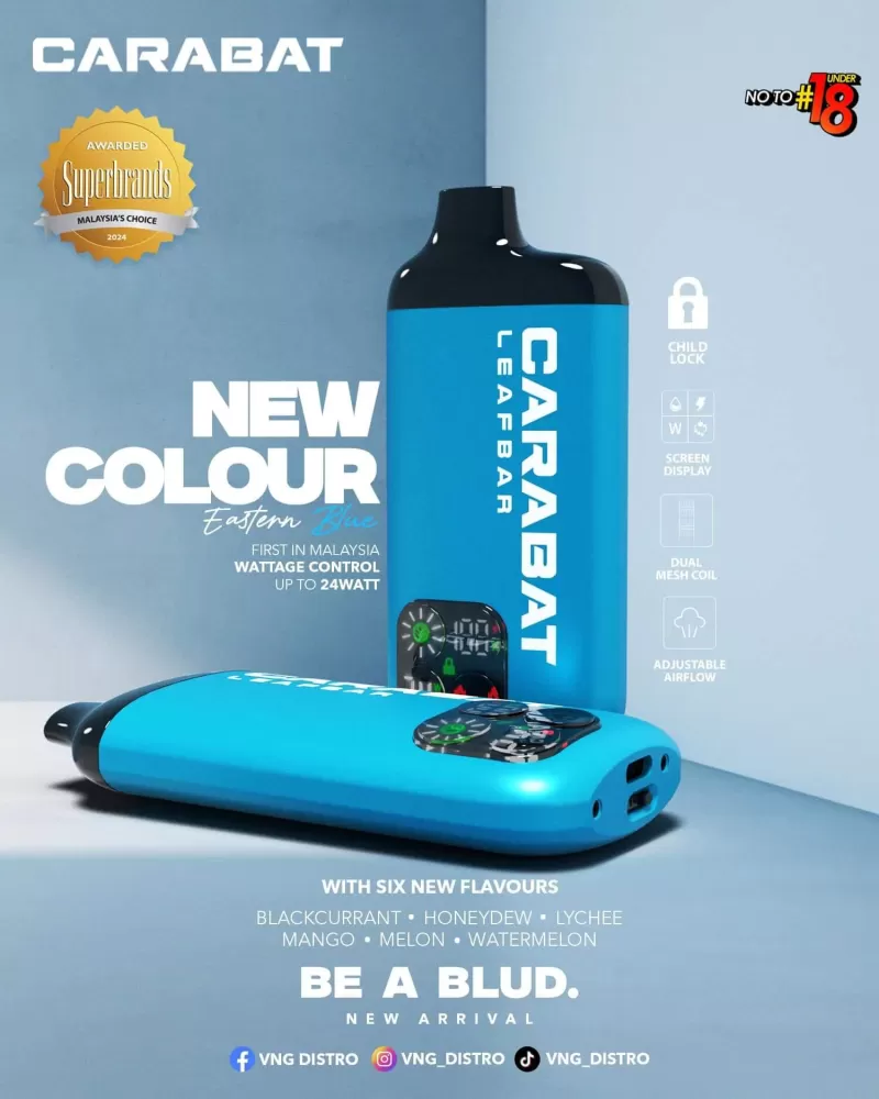 Carabat Leafbar 15000 Puffs - Starter Kit (Device + Cartridge) / Blackcurrant Lychee - Image 3