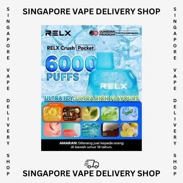Relx Crush 6000 Puffs - Sour Plum Cola - Image 2