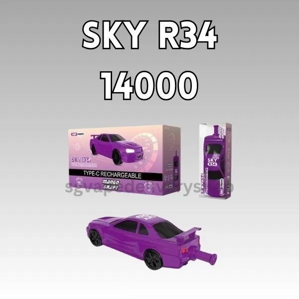 Skyline GTR34 14000 Puffs - Sour Bubblegum