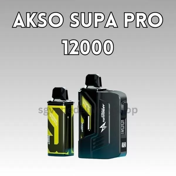 Akso Supa Pro 12000 Puffs - Zesty Grape (Cartridge)