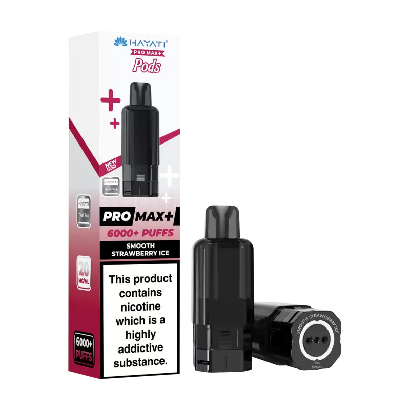 Smooth Strawberry Ice Hayati Pro Max+ Refill Pack - 20mg