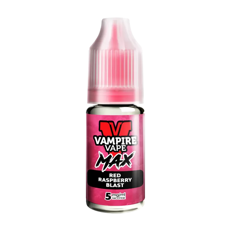 Red Raspberry Blast Vampire Vape Max Nic Salt - 5mg - Image 2