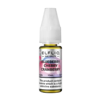 Blueberry Cherry Cranberry Elfliq Nic Salt by Elfbar - 10ml - 5mg