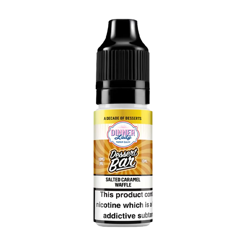 Salted Caramel Waffle Nic Salt by Dinner Lady Dessert Bar Range - 20mg