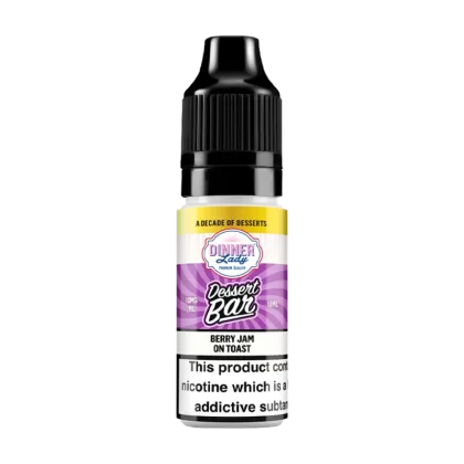 Berry Jam on Toast Nic Salt by Dinner Lady Dessert Bar Range - 10mg