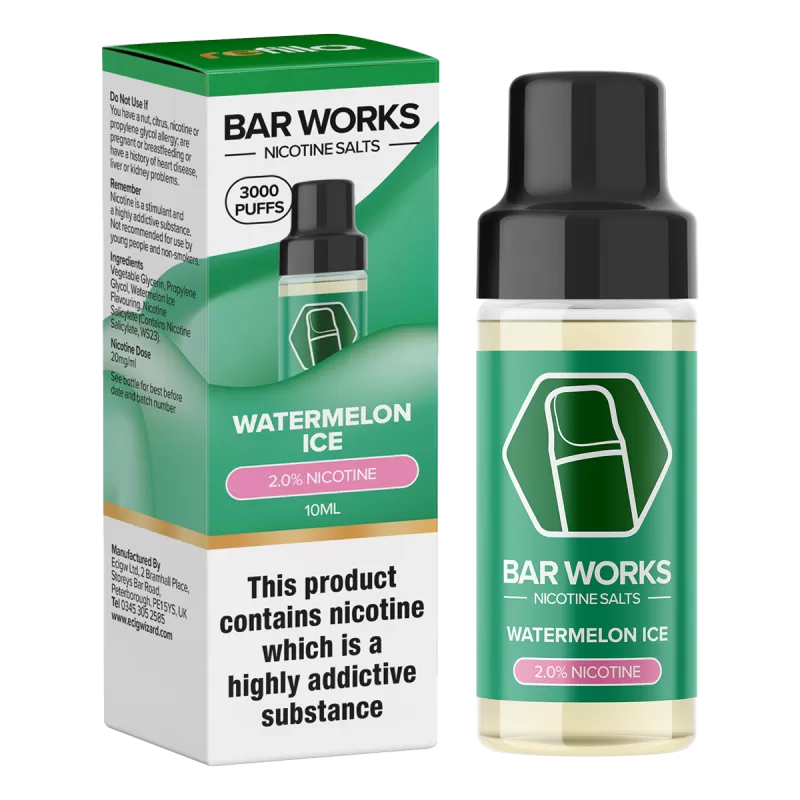 Watermelon Ice Nic Salt by Refilla - 20mg - Image 2