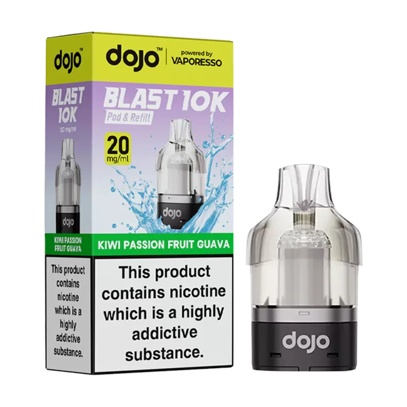 Kiwi Passion Fruit Guava Dojo Blast 10K Refill Pack - 20mg