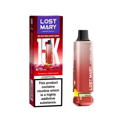 Raspberry Watermelon Lost Mary NERA15K Refill Pack - 20mg