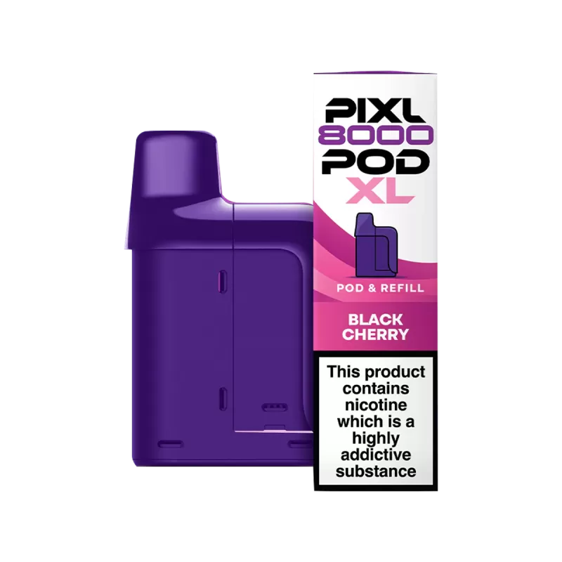 Black Cherry Pixl 8000 Refill Pack - 20 mg