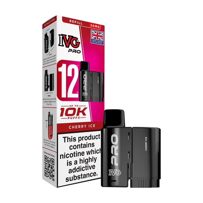 Cherry Ice IVG Pro 12 Refill Pack - 20mg